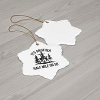 Load image into Gallery viewer, Ceramic Ornament - Eagle Peak Hiking Christmas Tree Ornament