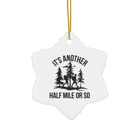 Load image into Gallery viewer, Ceramic Ornament - Eagle Peak Hiking Christmas Tree Ornament