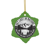 Load image into Gallery viewer, Ceramic Ornament - Eagle Peak Get Lost in Nature Christmas Tree Ornament