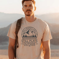 Load image into Gallery viewer, Eagle Peak Still Plays Outside Crewneck T-shirt – Premium Heavyweight Cotton
